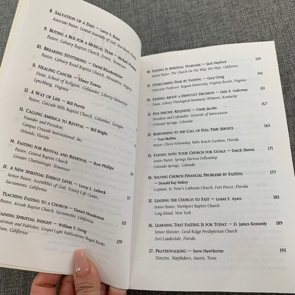 Fasting Can Change Your Life Book Testimonies Jerry Falwell Elmer‎ Towns Editors - Picture 14 of 15